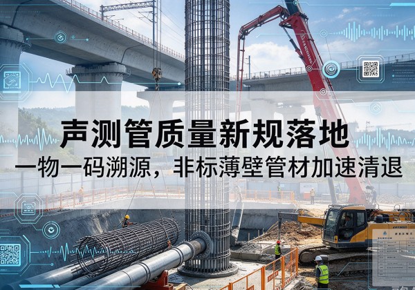 沧县声测管质量新规落地，一物一码溯源，非标薄壁管材加速清退